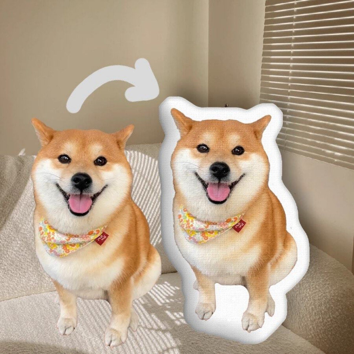 almohada personalizada con foto de mascota meowtags 3 Almohada personalizada con foto de mascota - MeowTags 3