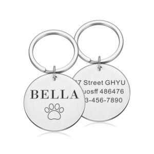 Inicio Meowtags Placa circular personalizada para mascota - MeowTags 1