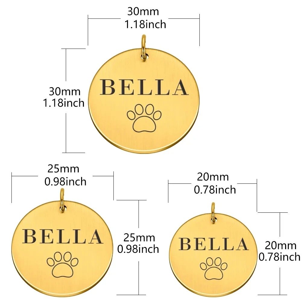 placa circular personalizada para mascota meowtags 2 Placa circular personalizada para mascota - MeowTags 2